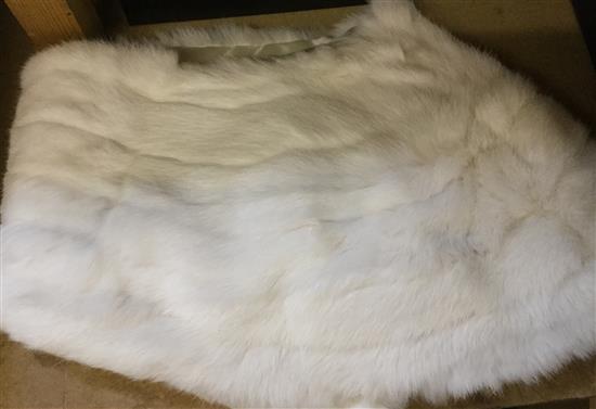 White fur stole